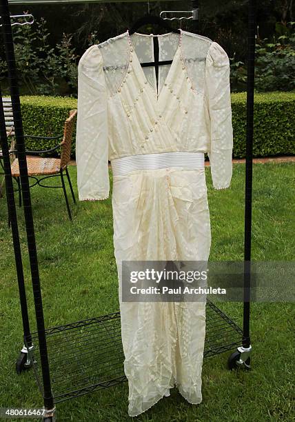 Princess Diana's dress to be auctioned off by Nate D. Sanders Auctions is seen on March 25, 2014 in Los Angeles, California.