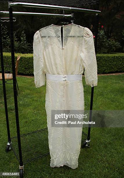 Princess Diana's dress to be auctioned off by Nate D. Sanders Auctions is seen on March 25, 2014 in Los Angeles, California.