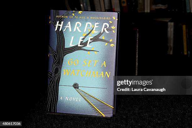 Harper Lee's "Go Set a Watchman" book which is to be released on July 14, 2015 at Harper Lee celebration at Barnes & Noble Union Square on July 13,...