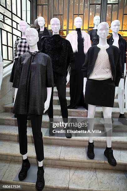 Creations are shown at Sandro Ferrone F/W 2015/16 Collection Presentation as part of AltaRoma AltaModa Fashion Week Fall/Winter 2015/16 at Villa...