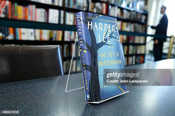 Harperl Lee's recently found edition of "Go Set a Watchman" to be released on July 14 is exhibited during the Harper Lee Celebration: Wally Lamb and...