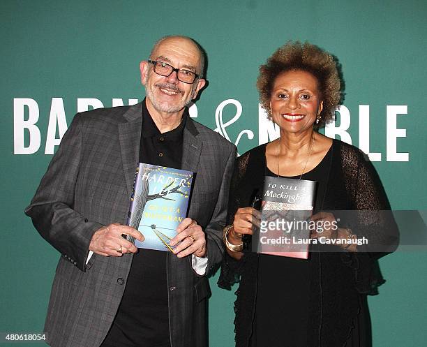 Wally Lamb and Leslie Uggams attend Harper Lee celebration at Barnes & Noble Union Square on July 13, 2015 in New York City.
