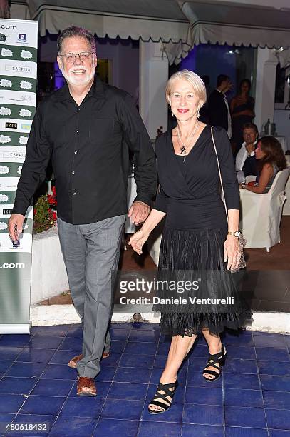 Taylor Hackford and actress Helen Mirren attend 2015 Ischia Global Film & Music Fest Day 1 on July 13, 2015 in Ischia, Italy.