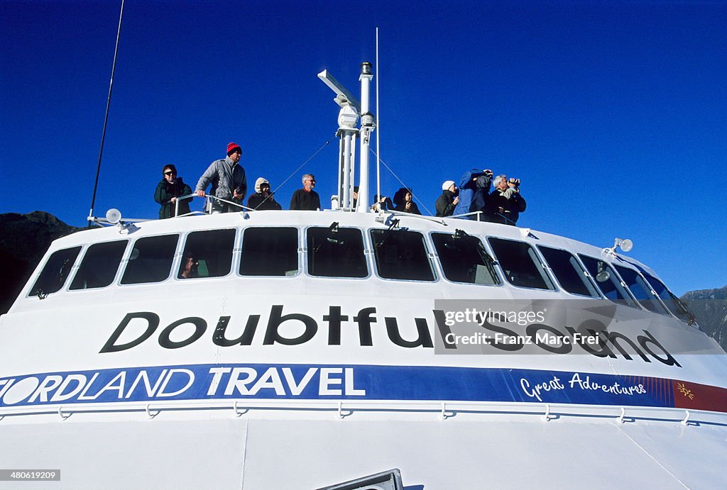 Excursion boat at Doubtful Sound