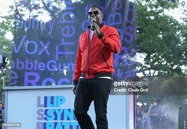 Rapper Doug E. Fresh performs at the Lip Sync Battle LIVE At SummerStage In New York on July 13, 2015 in New York City.