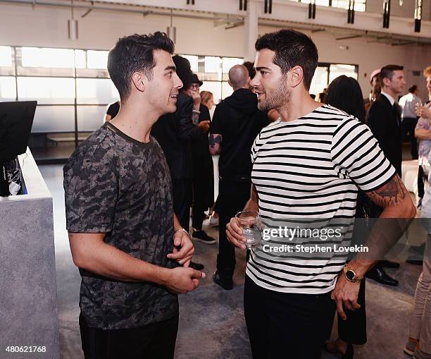 Joe Jonas and Jesse Metcalf attend New York Men's Fashion Week kick off party hosted by Amazon Fashion and CFDA at Amazon Imaging Studio on July 13,...