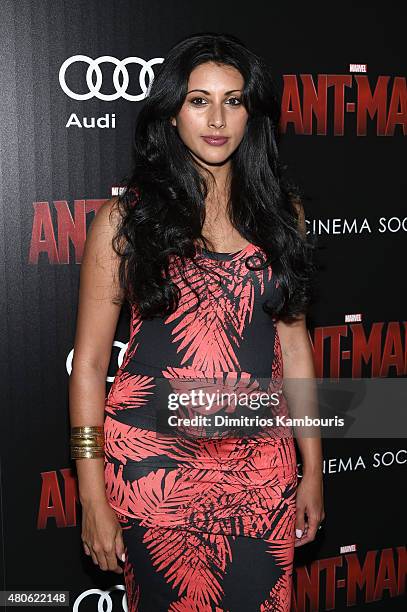 Actress Reshma Shetty attends Marvel's screening of "Ant-Man" hosted by The Cinema Society and Audi at SVA Theater on July 13, 2015 in New York City.
