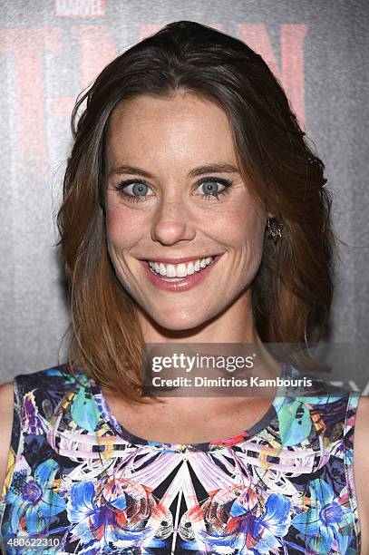 Actress Ashley Williams attends Marvel's screening of "Ant-Man" hosted by The Cinema Society and Audi at SVA Theater on July 13, 2015 in New York...