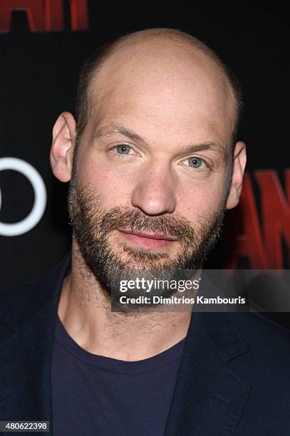 Actor Corey Stoll attends Marvel's screening of "Ant-Man" hosted by The Cinema Society and Audi at SVA Theater on July 13, 2015 in New York City.