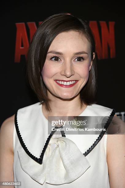Actress Libby Woodbridge attends Marvel's screening of "Ant-Man" hosted by The Cinema Society and Audi at SVA Theater on July 13, 2015 in New York...