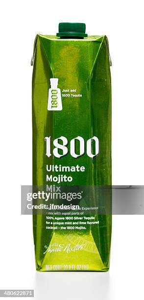 agave 1800 ultimate mojito mix bottle - lechuguilla cactus stock pictures, royalty-free photos & images