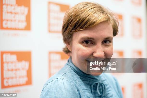 Lena Dunham attends the 2015 Film Society of Lincoln Center Summer Talks with Judd Apatow and Lena Dunham at Walter Reade Theater on July 13, 2015 in...