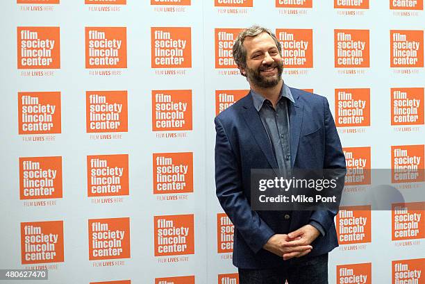 Judd Apatow attends the 2015 Film Society of Lincoln Center Summer Talks with Judd Apatow and Lena Dunham at Walter Reade Theater on July 13, 2015 in...