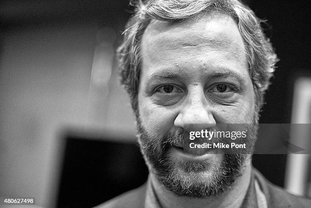 Judd Apatow attends the 2015 Film Society of Lincoln Center Summer Talks with Judd Apatow and Lena Dunham at Walter Reade Theater on July 13, 2015 in...