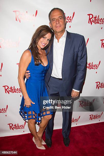 Tammy Napoli and Voctor Napoli attend the "Ruthless! The Musical" Opening Night - Arrivals at St. Luke's Theater on July 13, 2015 in New York City.