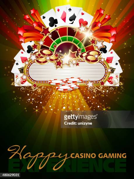 illustrations, cliparts, dessins animés et icônes de bright casino fond avec espace de copie - roulette