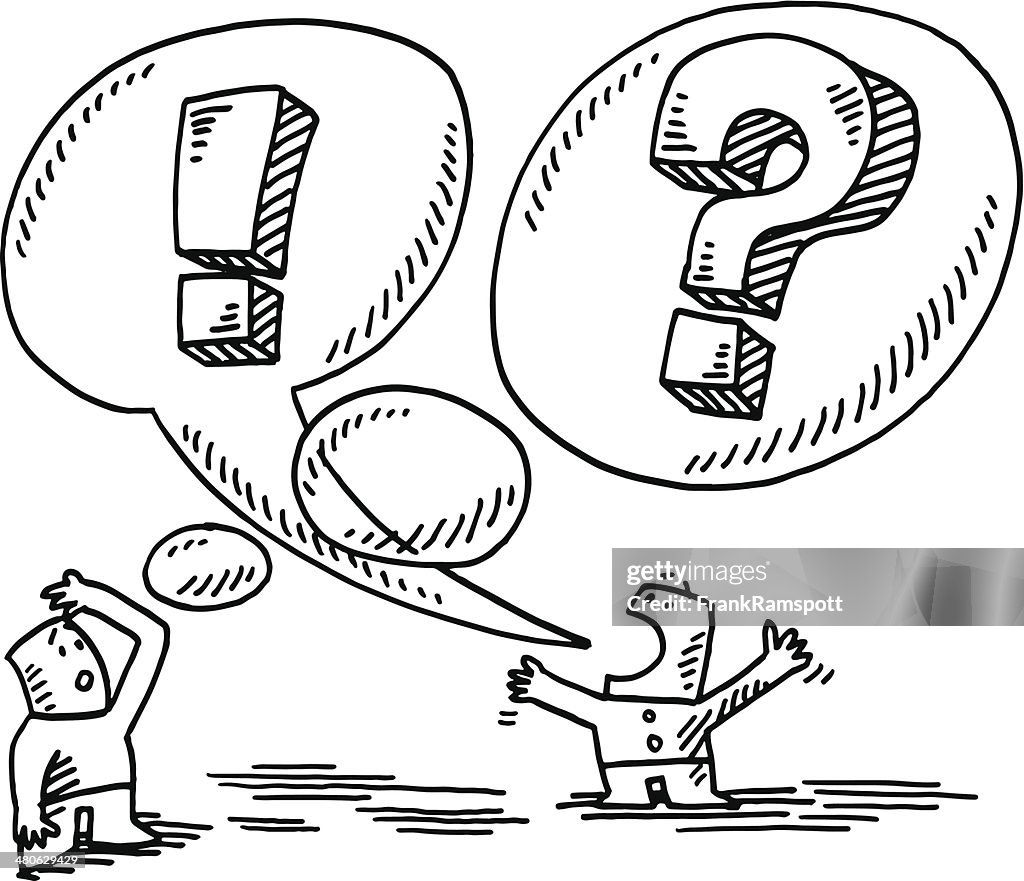 Comunicación problema personas ilustración de burbujas de discurso