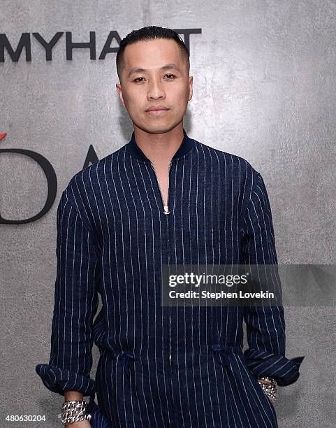 Phillip Lim attends New York Men's Fashion Week kick off party hosted by Amazon Fashion and CFDA at Amazon Imaging Studio on July 13, 2015 in...