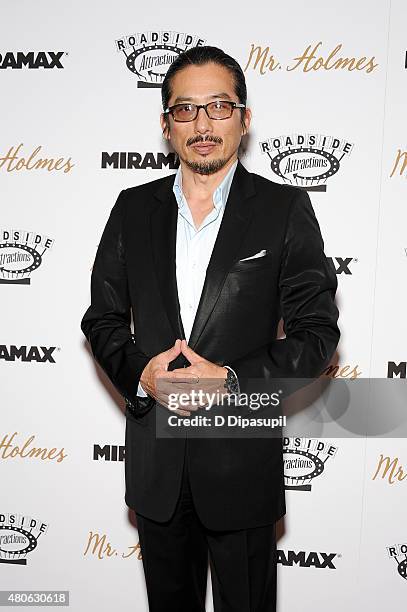 Hiroyuki Sanada attends the "Mr. Holmes" New York Premiere at the Museum of Modern Art on July 13, 2015 in New York City.