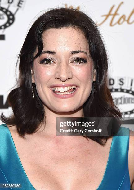 Actress Laura Michelle Kelly, shoe detail, attends the "Mr. Holmes" New York Premiere at the Museum of Modern Art on July 13, 2015 in New York City.