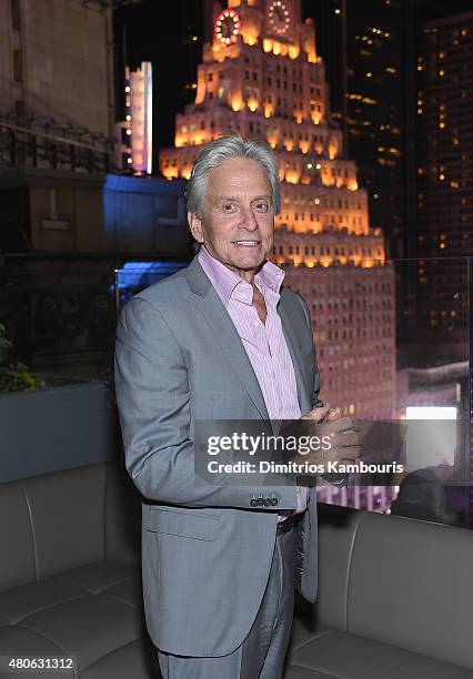 Michael Douglas attends the after party for Marvel's screening of "Ant-Man" hosted by The Cinema Society and Audi at St. Cloud at the Knickerbocker...