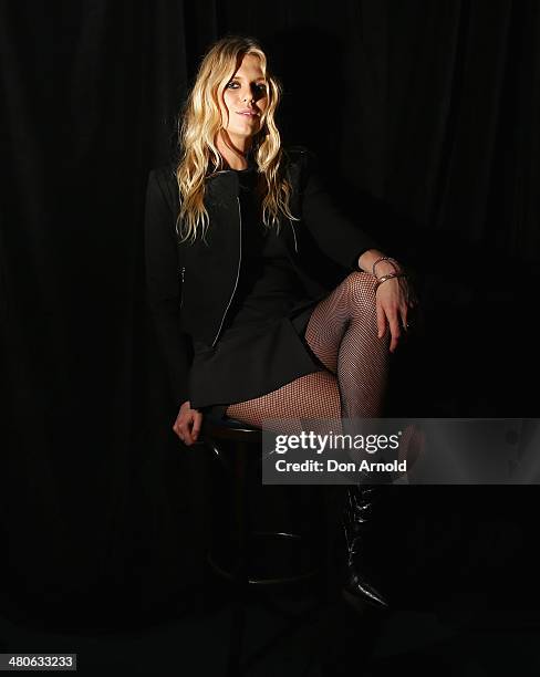 Alexandra Richards poses at the Voodoo Autumn/Winter 2014 Collection Launch at the Victoria Room on March 26, 2014 in Sydney, Australia.