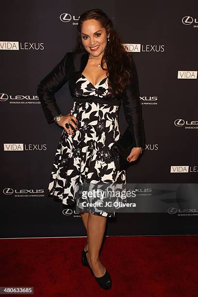 Singer Tatiana attends Sabor de Lujo at Vida Lexus event celebrating latino culture in Los Angeles at Sofitel Hotel on March 25, 2014 in Los Angeles,...