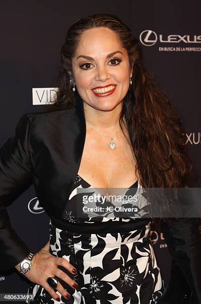 Singer Tatiana attends Sabor de Lujo at Vida Lexus event celebrating latino culture in Los Angeles at Sofitel Hotel on March 25, 2014 in Los Angeles,...