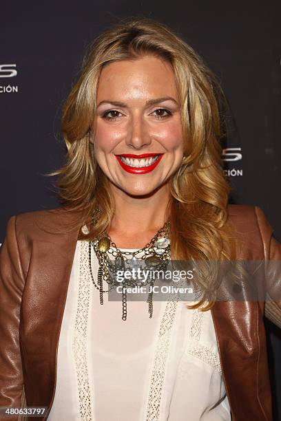 Actress Allison McAtee attends Sabor de Lujo at Vida Lexus event celebrating latino culture in Los Angeles at Sofitel Hotel on March 25, 2014 in Los...