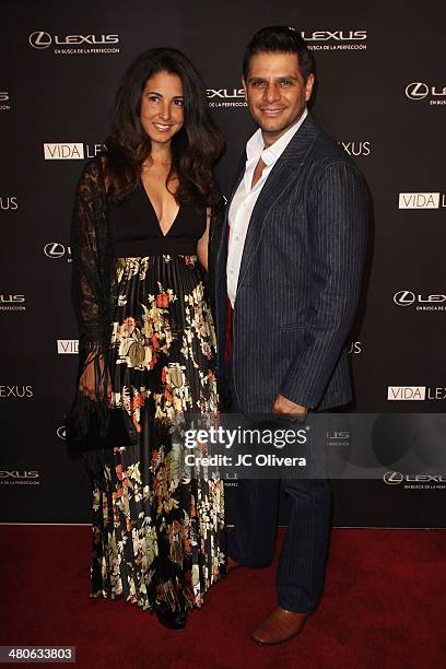 Personality Rafael Mercadante and wife Maria Aragon attend Sabor de Lujo at Vida Lexus event celebrating latino culture in Los Angeles at Sofitel...