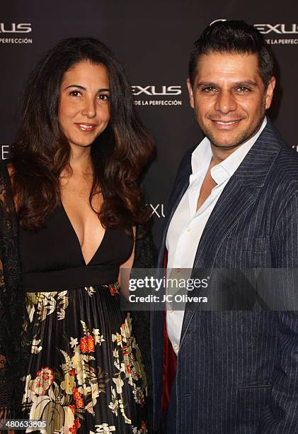 Personality Rafael Mercadante and wife Maria Aragon attend Sabor de Lujo at Vida Lexus event celebrating latino culture in Los Angeles at Sofitel...