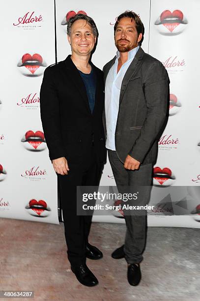 Jason Binn and Cy Waits at Adore Nightclub on March 25, 2014 in Miami City.
