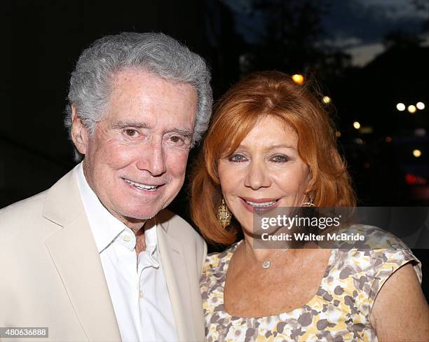 Regis Philbin and Joy Philbin attend the opening night performance of "Ruthless! The Musical" at the St. Luke's Theatre on July 13, 2015 in New York...