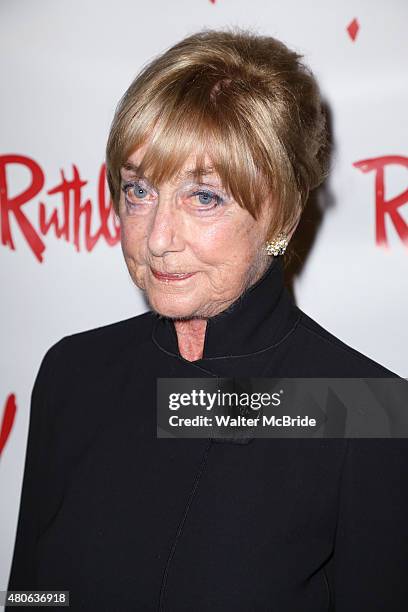 Gillian Lynne attends the opening night performance of "Ruthless! The Musical" at the St. Luke's Theatre on July 13, 2015 in New York City.