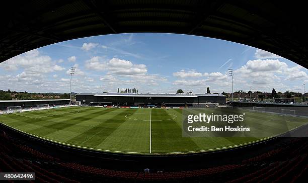 General view of The Hive ahead of a Pre Season Friendly between Barnet and Crystal Palace at The Hive on July 11, 2015 in Barnet, England.