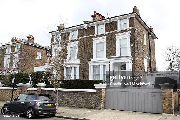 General Views of Chris Martin And Gwyneth Paltrow's North London Home on March 26, 2014 in London, England.