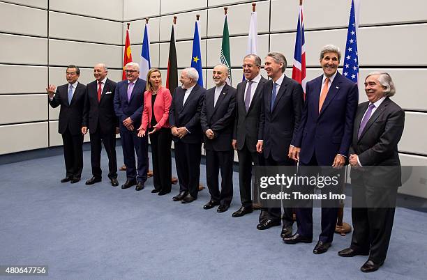 Negotiations Foreign Minister of China, Wang Yi, French Foreign Minister Laurent Fabius, German Foreign Minister Frank-Walter Steinmeier, EU High...