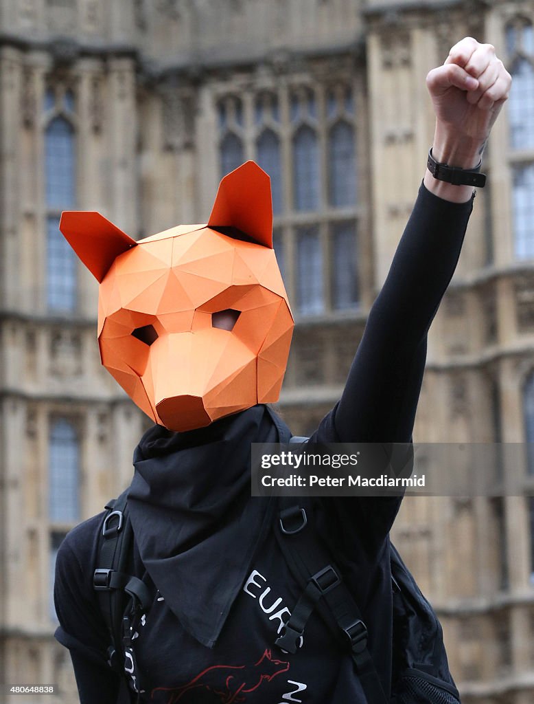 Brian May Protests Ahead Of The Fox Hunting Vote