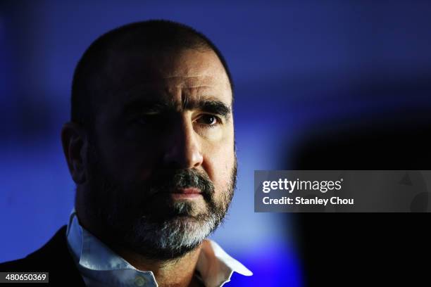 Eric Cantona attends the 2014 Laureus World Sports Awards at the Istana Budaya Theatre on March 26, 2014 in Kuala Lumpur, Malaysia.