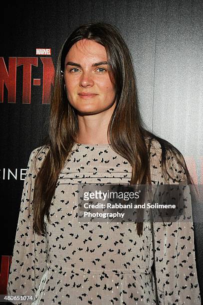 Anouck Lepere attends a Marvel's screening of "Ant-Man" hosted by The Cinema Society and Audi >> on July 13, 2015 in New York City.