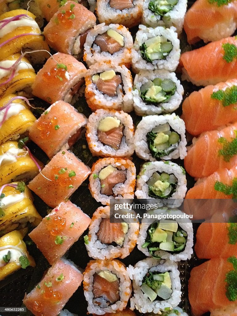 Sushi roll platter