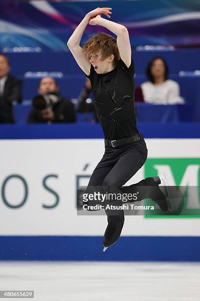 Kevin Reynolds of Canada competes in the Men's Short Program during ISU World Figure Skating Championships at Saitama Super Arena on March 26, 2014...