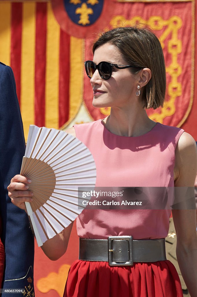 Spanish Royals Attend a Military Event in Murcia