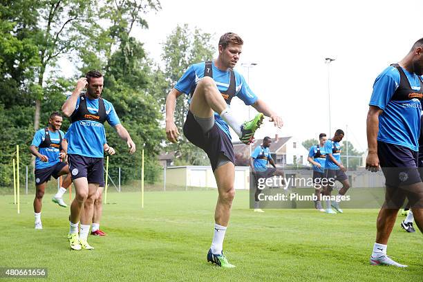 Dean Hammond during the Leicester City training session at their pre-season training camp on July 14, 2015 in Spielfeld, Austria.