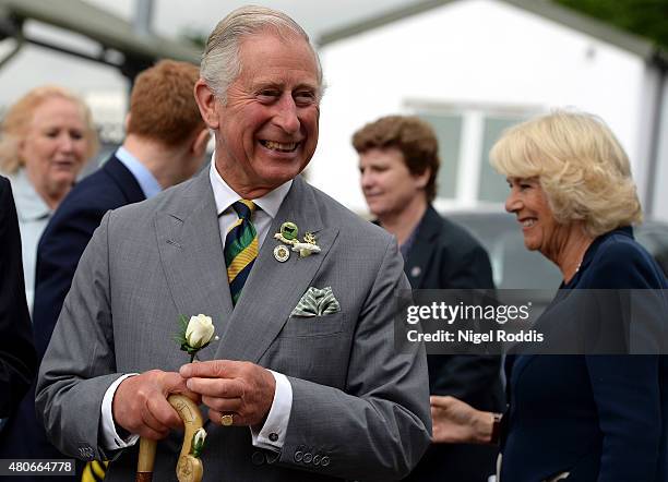 Prince Charles, Prince of Wales looks on during a visit to The Great Yorkshire Showground on July 14, 2015 in Harrogate, England.