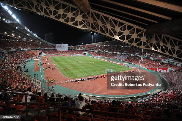 General view of Rajamangala Stadium during the international friendly match between Thai Premier League All Stars and Liverpool FC on July 14, 2015...