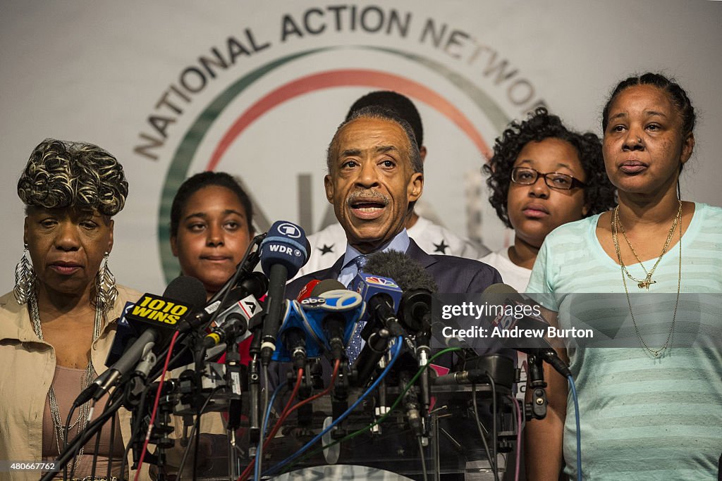 Family Of  Police Chokehold Death Victim Eric Garner Hold News Conference