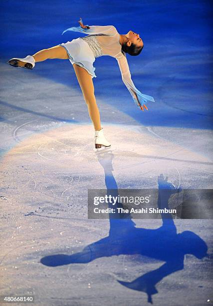 Mao Asada performs in the exhibition of the All Japan Figure Skating Championships at Namihaya Dome on December 26, 2011 in Kadoma, Osaka, Japan.