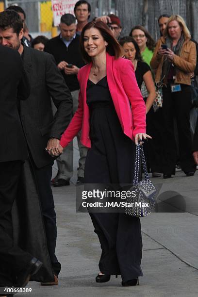 Actress Alyson Hannigan is seen on March 25, 2014 in Los Angeles, California.
