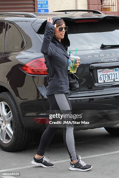Cheryl Burke is seen on March 25, 2014 in Los Angeles, California.